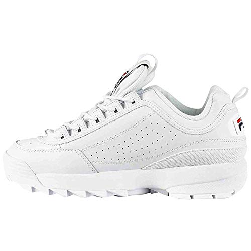 Fila Disruptor II - Zapatillas deportivas para mujer, Azul (Blanco/azul marino/rojo fuego.), 36 EU