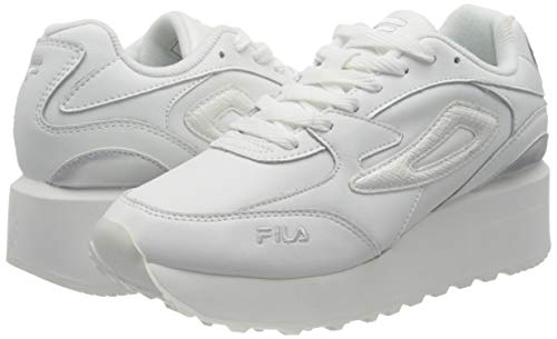 FILA Doroga Zeppa L wmn zapatilla Mujer, blanco (White/Animal), 40 EU