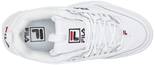 Fila Vintage Hombre Disruptor II Premium Trainers, Blanco, 36.5 EU