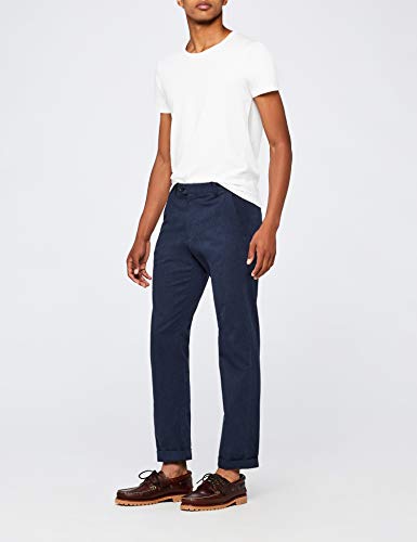 find. AMZ142 - Leather Náuticos, Zapatos para Hombre,Marron, 42 EU