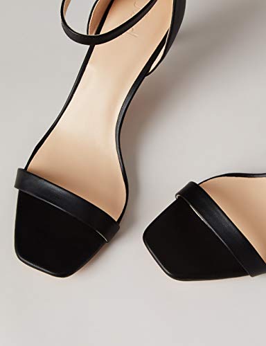 FIND Barely There Strappy Sandalias Abiertas, Negro (Black), 40 EU