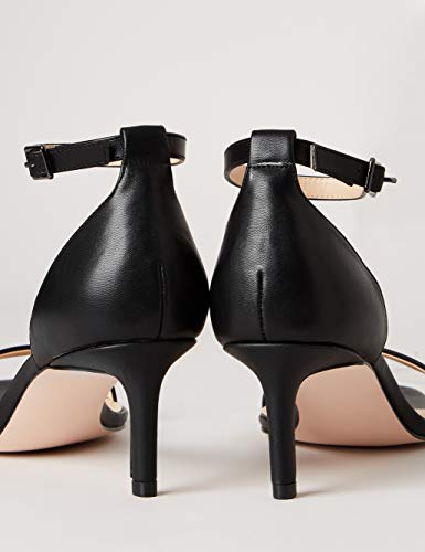 FIND Barely There Strappy Sandalias Abiertas, Negro (Black), 40 EU