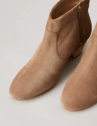 find. Botín de Ante con Tacón Western Mujer, Beige (Taupe Taupe), 40 EU