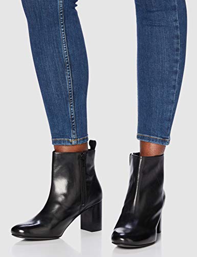 find. Botín de Tacón Cuadrado Mujer, Negro (Black Black), 39 EU