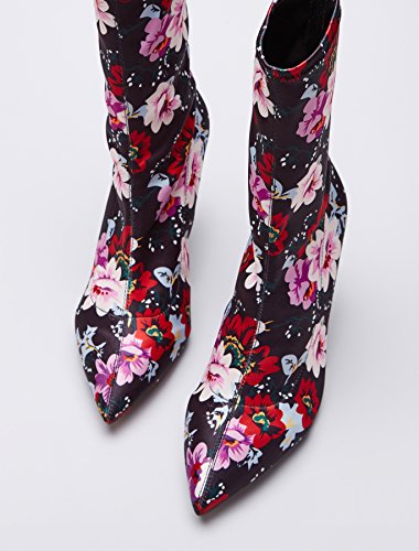 find. Botines Ajustados de Tacón Mujer, Multicolor (Floral Print), 39 EU