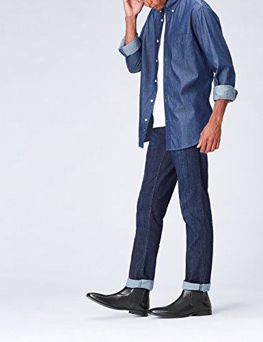 find. Botines Chelsea de Piel Hombre, Negro (Black), 43 EU