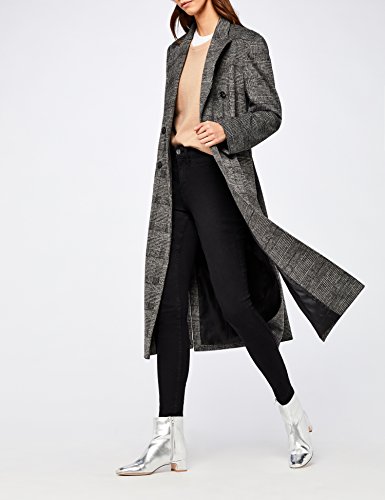 find. Botines con Puntera y Tacón Bajo Mujer, Plateado (Silver Silver), 40 EU