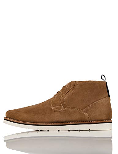 find. Botines de Ante con Cordones para Hombre, Beige (Stone), 42 EU