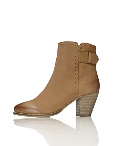 find. Botines de Ante con Hebilla para Mujer, Marrón (Tan), 41 EU
