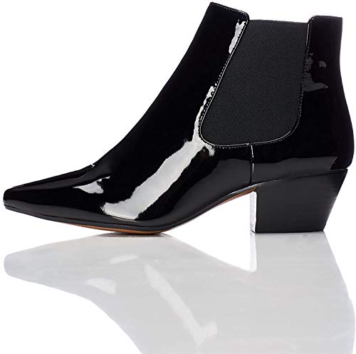 find. Botines Efecto Charol para Mujer, Negro (Black), 40 EU