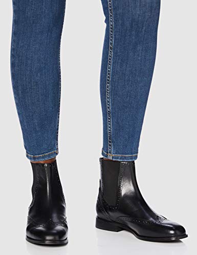 find. Brogue Botines, Negro Black, 38 EU