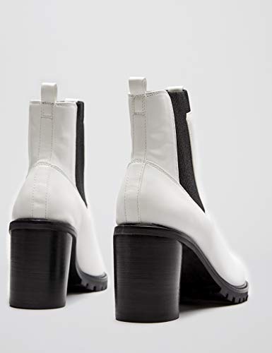 find. Chunky Botas Chelsea, Blanco White, 37 EU