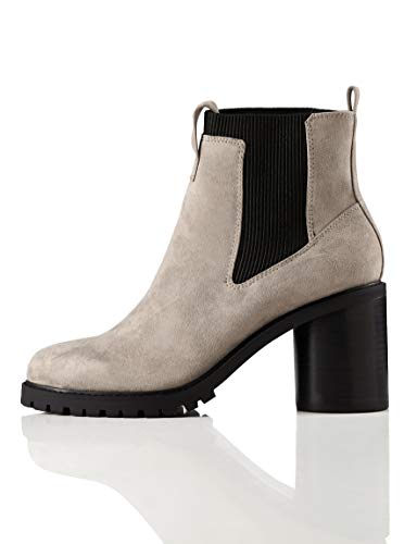 find. Chunky Sole Botas Chelsea, Grau Grey, 36 EU