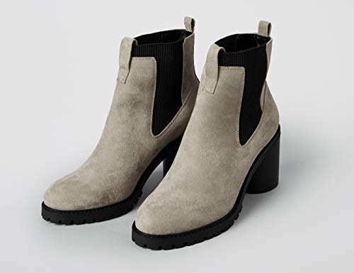 find. Chunky Sole Botas Chelsea, Grau Grey, 36 EU