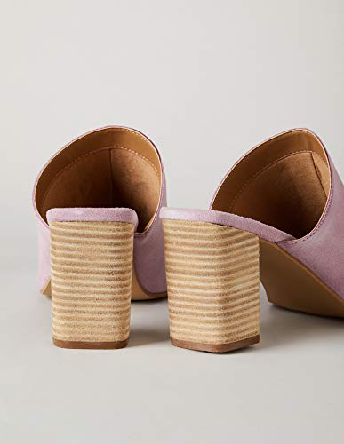 find. Heeled Mule Zapatos de tacón con Punta Abierta, Violett (Winsome Orchid), 38 EU