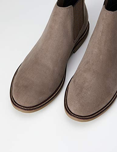 find. Marsh Botas chelsea, Marrón (Taupe Suede Look), 41 EU