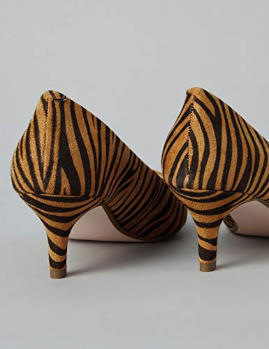 find. Point Toe Court Shoe Zapatos de tacón con Punta Cerrada, Braun Brown Leopard, 36 EU