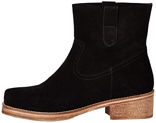 FIND Pull On Leather Botas Camperas, Negro (Black), 36 EU