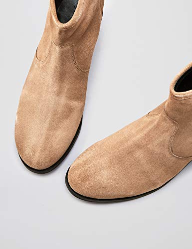 find. Pull On Leather Casual Western Botas Chelsea, Marrón Sand, 36 EU