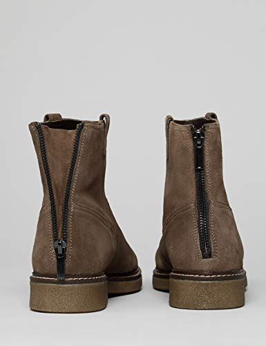 find. Pull on Leather Gumsole Botines, Beige Almond, 36 EU