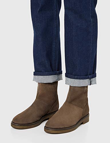 find. Pull on Leather Gumsole Botines, Beige Almond, 36 EU