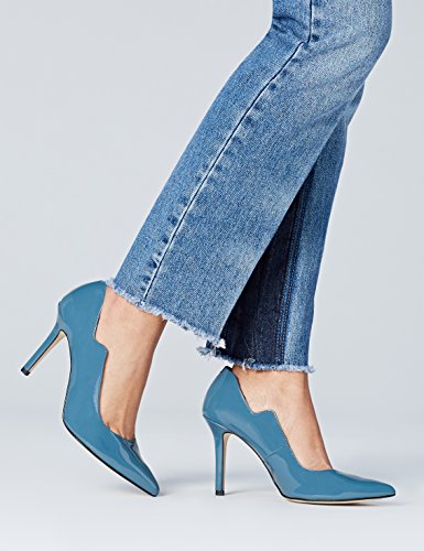 find. Salones con Corte Perfilado para Mujer, Azul (Blue), 38 EU