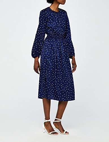 find. Sandalia de Tiras con Tacón Mujer, Blanco (White), 40