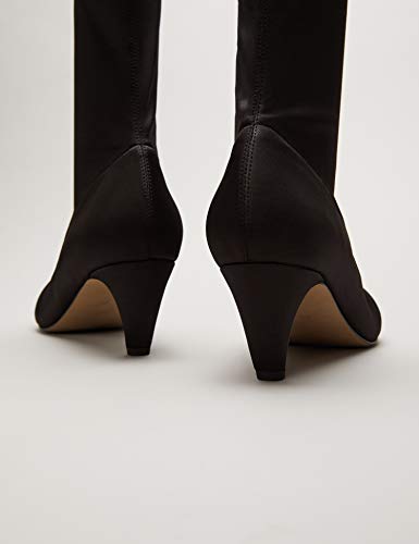 find. Stretch Kitten Heel Botines, Negro Black, 38 EU