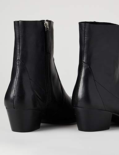 find. Unlined Western Leather Botas Mocasines, Negro Black, 40 EU