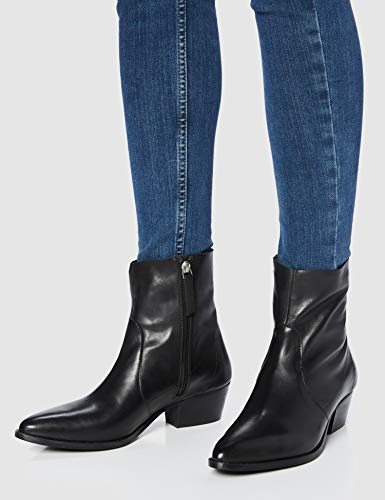 find. Unlined Western Leather Botas Mocasines, Negro Black, 40 EU