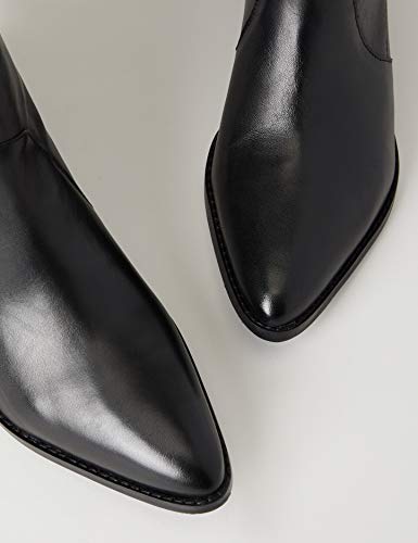 find. Unlined Western Leather Botas Mocasines, Negro Black, 40 EU