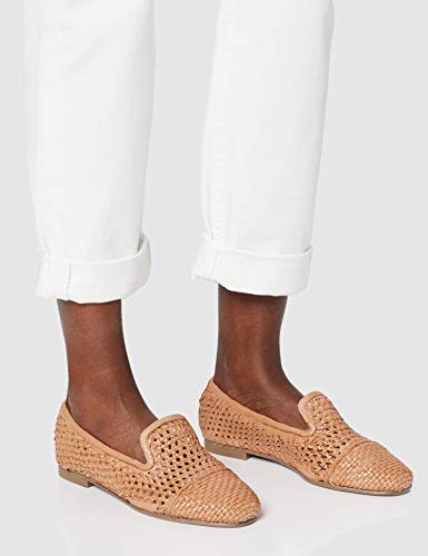 find. Weave Leather Mocasines, Beige Tan, 39 EU