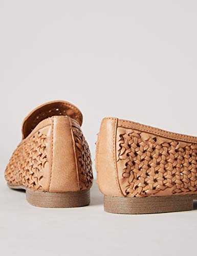 find. Weave Leather Mocasines, Beige Tan, 39 EU