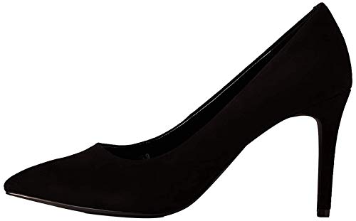 find. Wide Fit Point Court Shoe Zapatos de tacón con Punta Cerrada, Negro Black, 36 EU