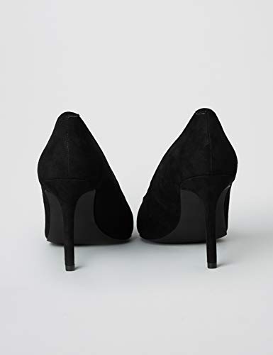 find. Wide Fit Point Court Shoe Zapatos de tacón con Punta Cerrada, Negro Black, 38 EU