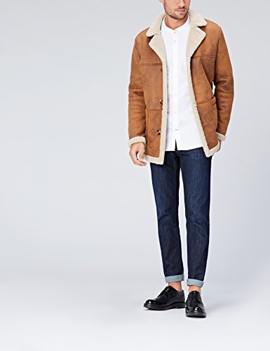 find. Zapato Piel Brogue con Calados para Hombre, Negro (Black), 43 EU