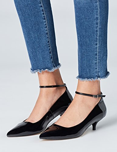 find. Zapatos de Charol con Puntera para Mujer, Negro (Black), 38 EU
