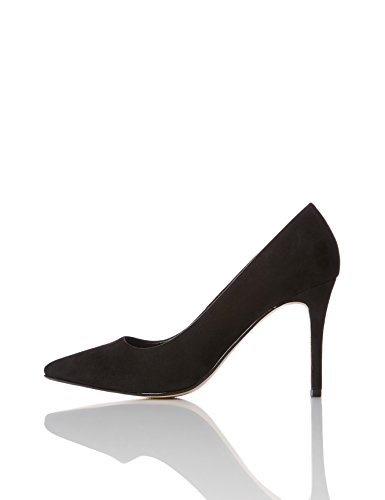 find. Zapatos de Salón Mujer, Schwarz (Black), 38