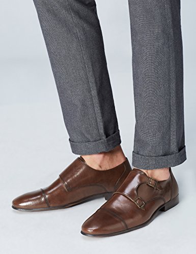 find. Zapatos estilo Monje de Doble Hebilla para Hombre, Marrón (Brown), 44 EU