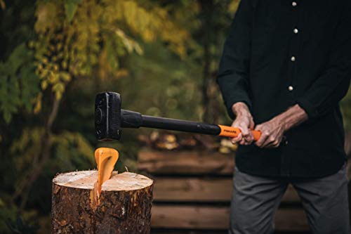 Fiskars Cuña de partir, Para hachas de material sintético, Acero, Naranja, 1001614