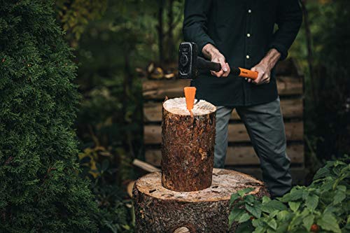 Fiskars Cuña de partir, Para hachas de material sintético, Acero, Naranja, 1001614