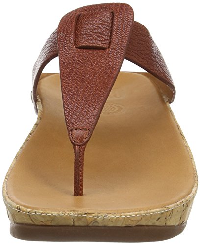 Fitflop Ibiza Cork - Sandalias Mujer, color marrón (dark tan 277), talla 42 EU