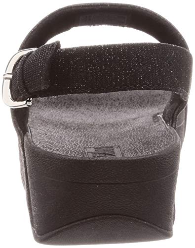 FitFlop Lottie Glitzy Sandal, Mujer, Negro (Black 001), 39 EU
