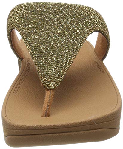 FitFlop Lottie Glitzy, Sneaker Mujer, Dorado (Artisan Gold 667), 40 EU