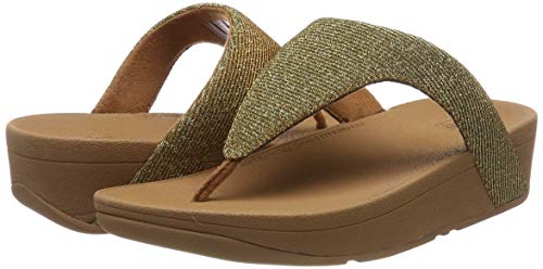 FitFlop Lottie Glitzy, Sneaker Mujer, Dorado (Artisan Gold 667), 40 EU