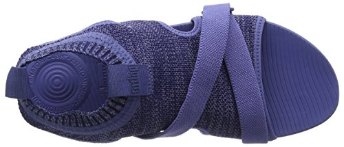 FitFlop Uberknit Back-Strap Sandals, Sandalia con Pulsera para Mujer, Azul (Indian Blue/Powder Blue 564), 37 EU