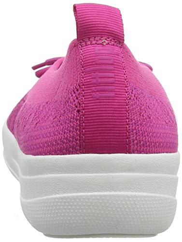 FitFlop Uberknit Ballerina with Bow, Bailarinas con Punta Cerrada Mujer, Rosa (Psychedelic Pink Mix 676), 36 EU