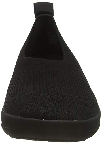 FitFlop Uberknit Slip-On Ballerina, Bailarinas con Punta Cerrada Mujer, Black (All Black 090), 38 EU