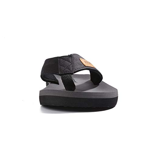 FITORY Chanclas de Hombre para la Playa Zapatos Planos de Verano para Piscina Casual Negro Talla 39 EU