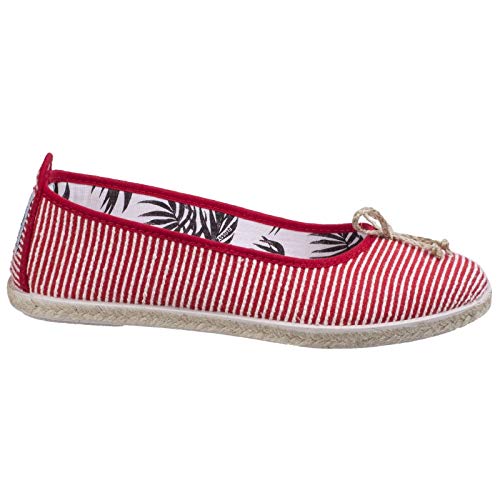 Flossy - Bailarinas Sabroso de Esparto para Mujer señora (41 EU) (Rojo)